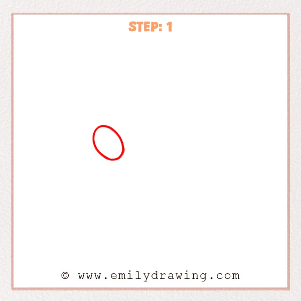how to draw a dog paw - Step 1